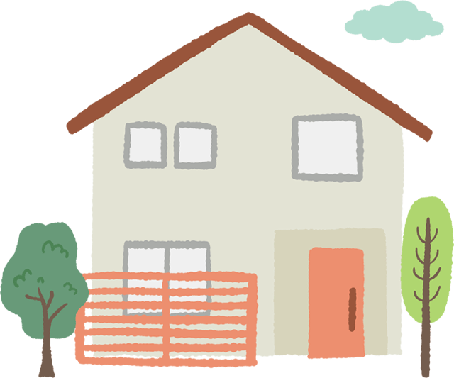 一軒家のイラスト